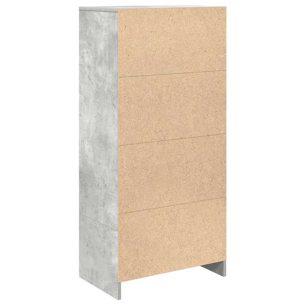 vidaXL Kast met lade 55,5x34x119,5 cm spaanplaat bruin eikenkleurig - Aashly