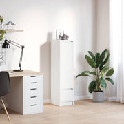 vidaXL Highboard 29,5x34x119,5 cm spaanplaat gerookt eikenkleurig - Aashly