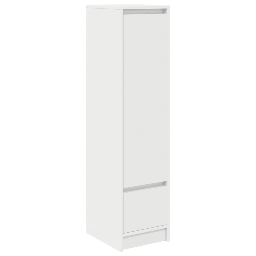 vidaXL Highboard 29,5x34x119,5 cm spaanplaat gerookt eikenkleurig - Aashly