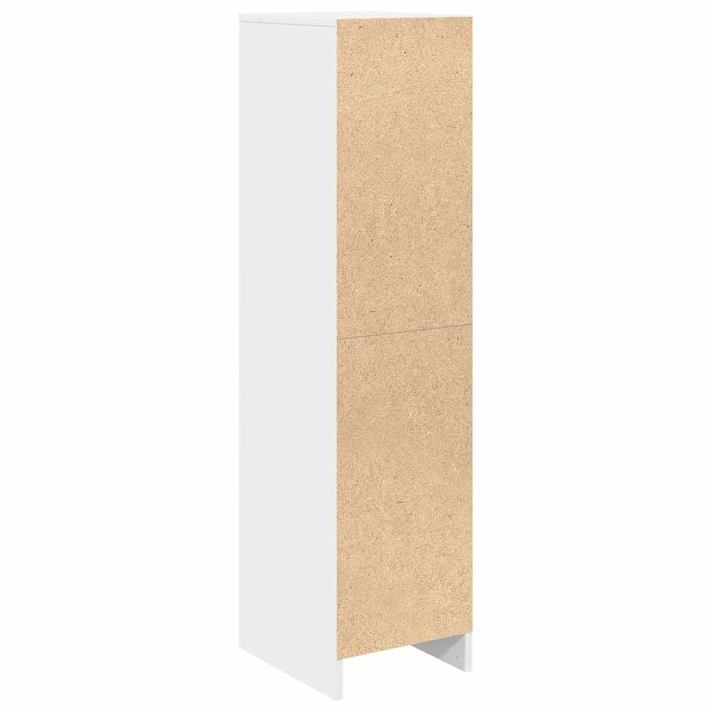 vidaXL Highboard 29,5x34x119,5 cm spaanplaat gerookt eikenkleurig - Aashly