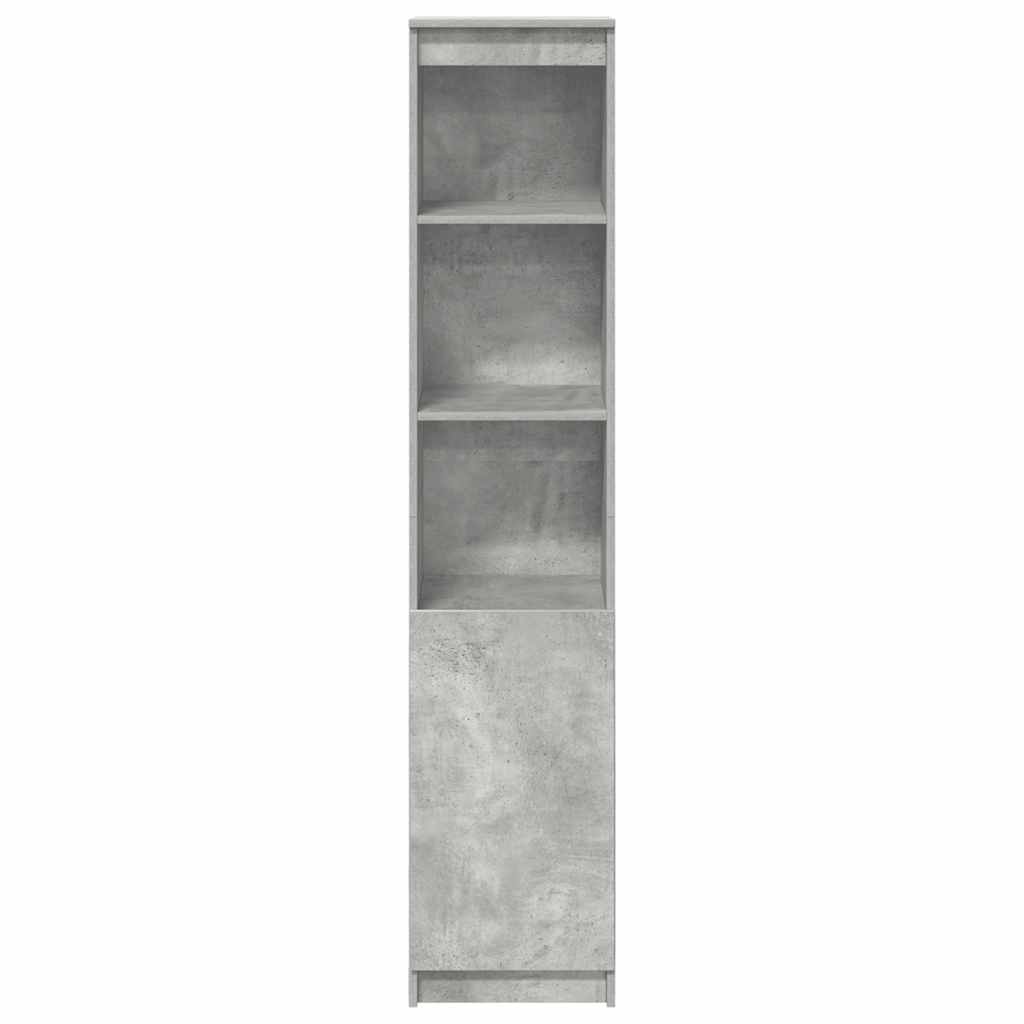 vidaXL Hoge kast 37,5x35x180 cm bewerkt hout oud houtkleurig - Aashly