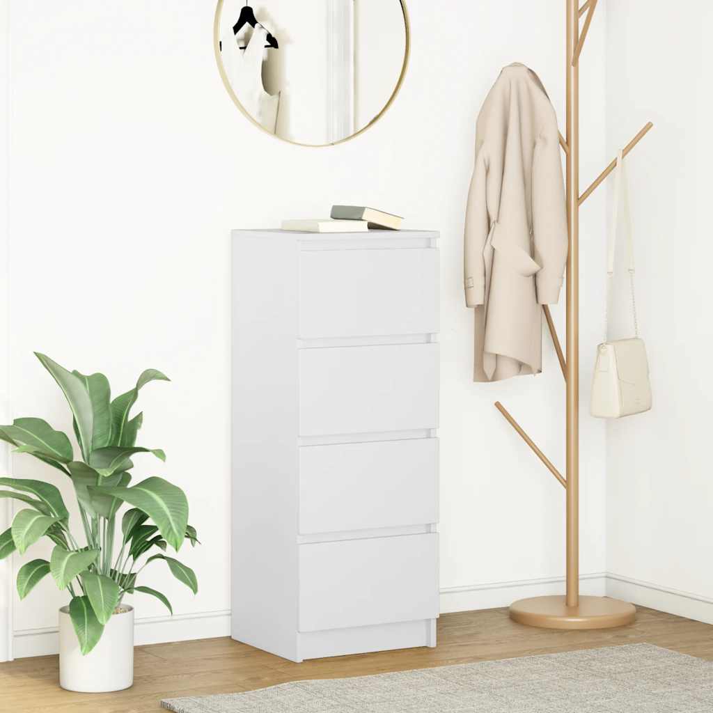 vidaXL Dressoir 37,5x35x99 cm spaanplaat ambachtelijk eikenkleurig - Aashly