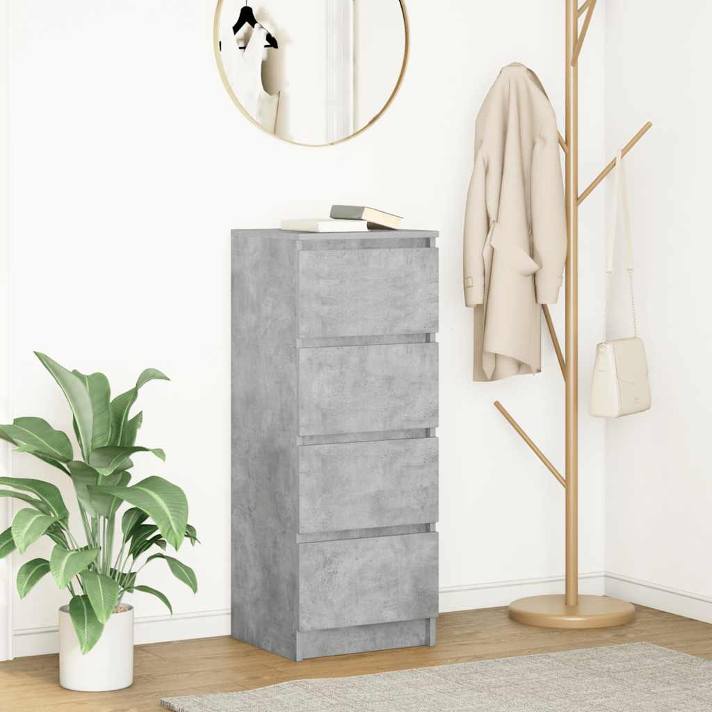 vidaXL Dressoir 37,5x35x99 cm spaanplaat ambachtelijk eikenkleurig - Aashly