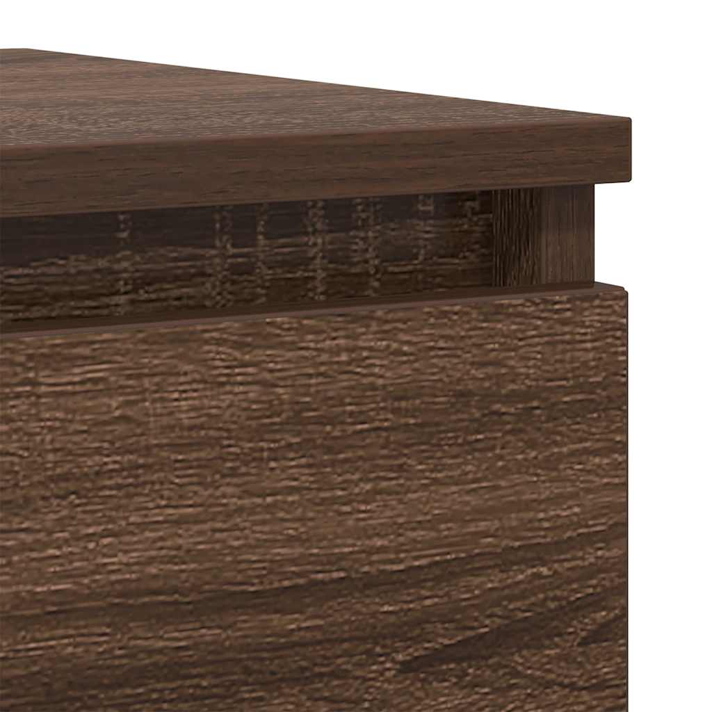 vidaXL Dressoir 37,5x35x99 cm spaanplaat ambachtelijk eikenkleurig - Aashly