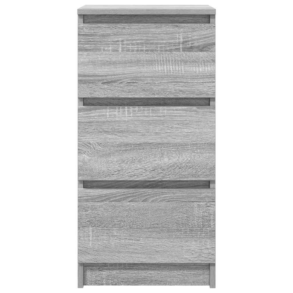 vidaXL Dressoir 37,5x35x76cm bewerkt hout sonoma eikenkleurig - Aashly