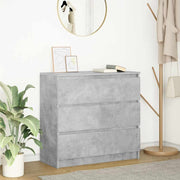 vidaXL Dressoir 80x35x76 cm spaanplaat betongrijs