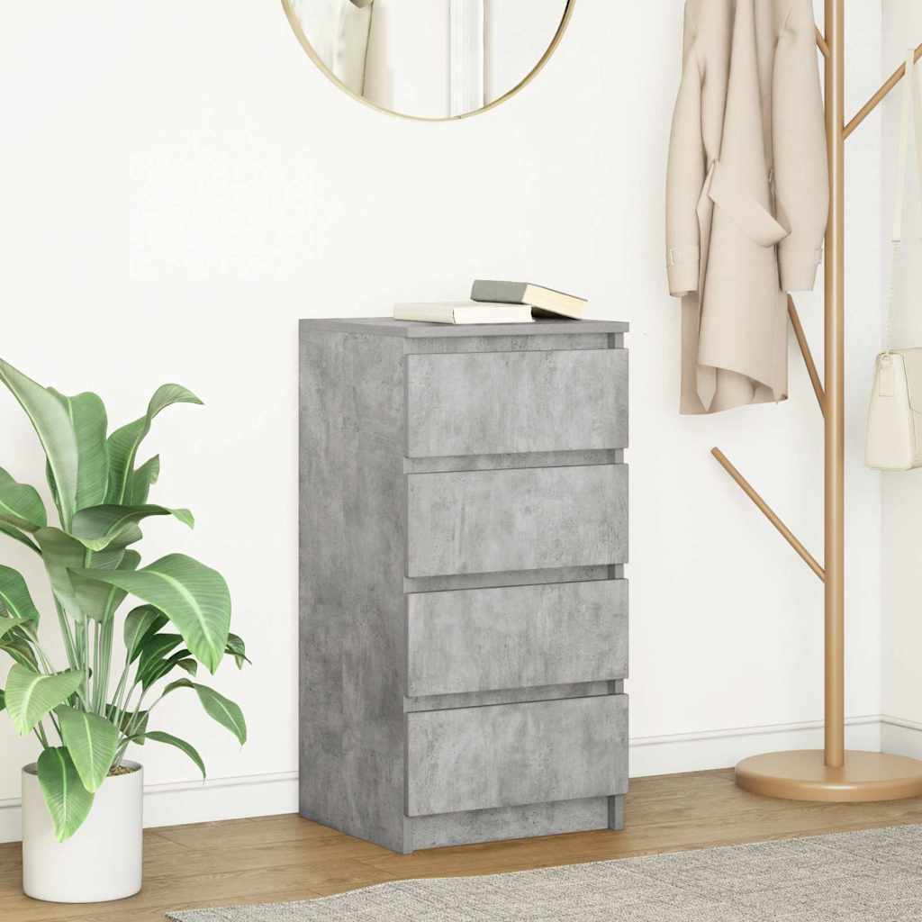 vidaXL Dressoir 37,5x35x76 cm bewerkt hout oud houtkleurig - Aashly