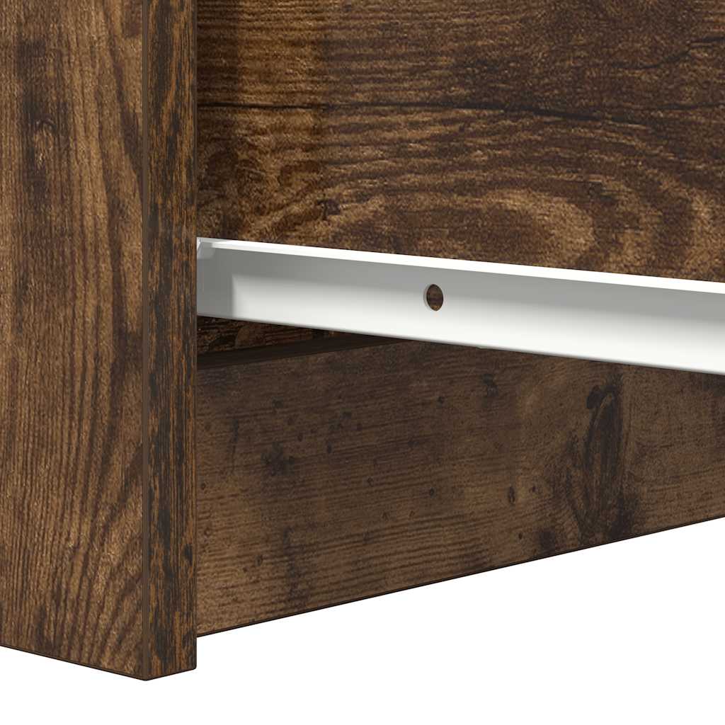 vidaXL Dressoir 37,5x35x76 cm bewerkt hout oud houtkleurig - Aashly