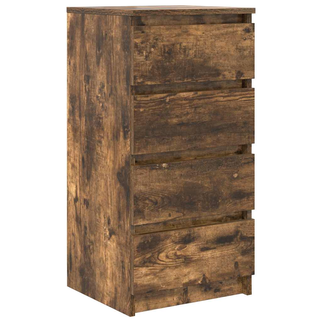 vidaXL Dressoir 37,5x35x76 cm bewerkt hout oud houtkleurig - Aashly