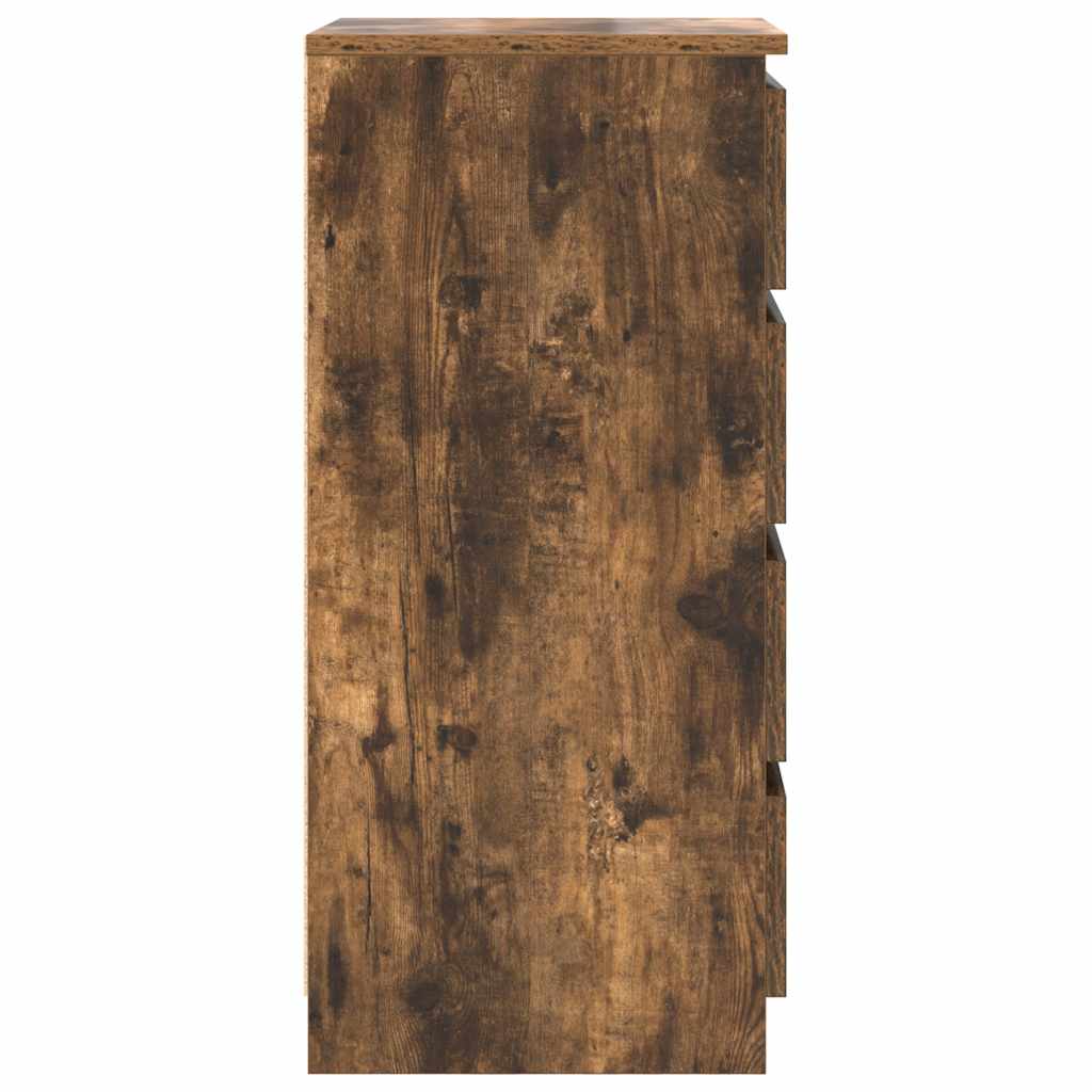 vidaXL Dressoir 37,5x35x76 cm bewerkt hout oud houtkleurig - Aashly