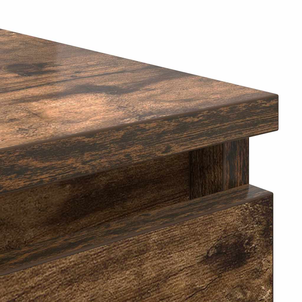 vidaXL Dressoir 37,5x35x76 cm bewerkt hout oud houtkleurig - Aashly