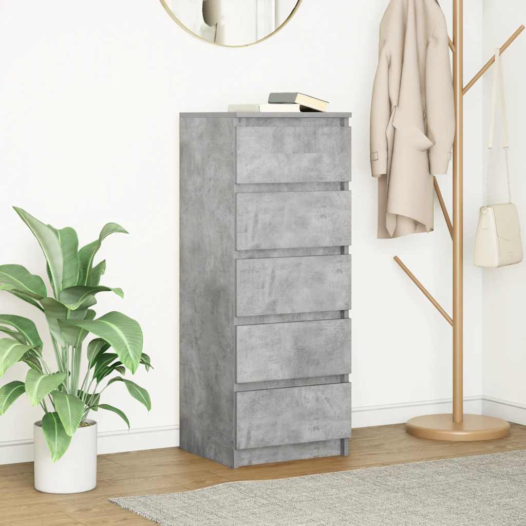 vidaXL Dressoir met lades 37,5x35x99 cm spaanplaat bruin eikenkleurig - Aashly