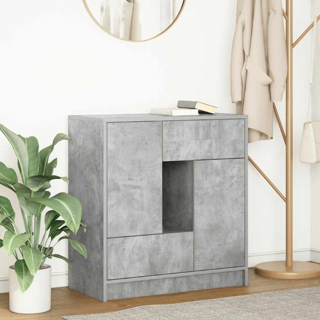 vidaXL Dressoir met lades deuren 70,5x34x74,5 cm sonoma eikenkleurig - Aashly