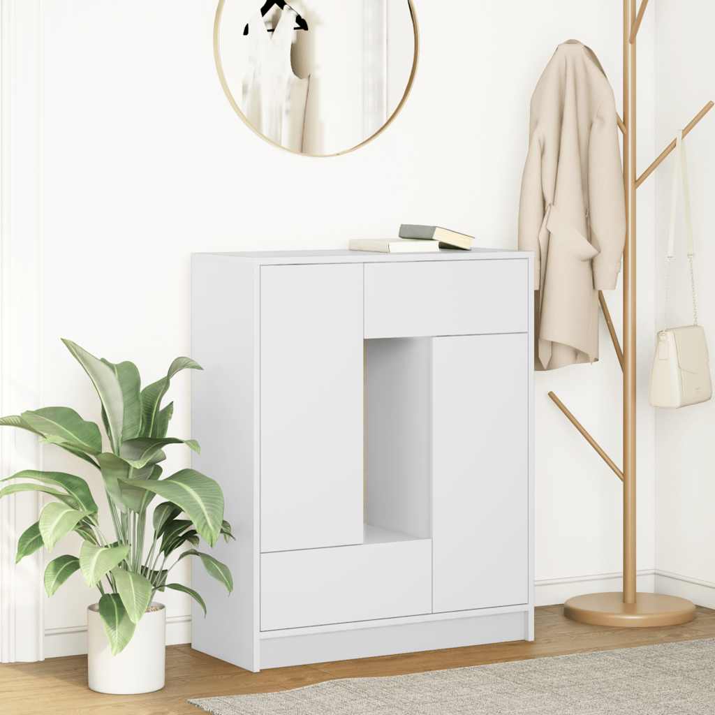 vidaXL Dressoir met lades en deuren 73x31x90 cm oud hout - Aashly