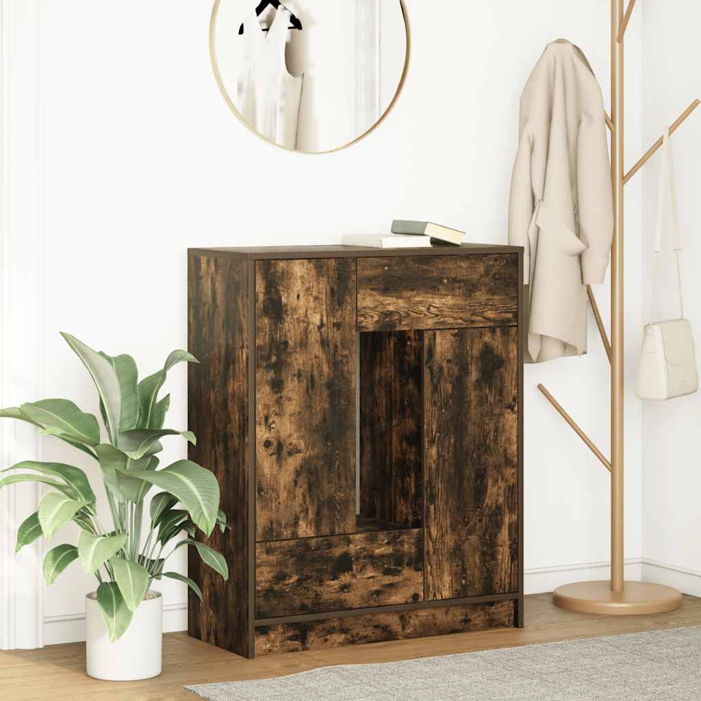 vidaXL Dressoir met lades en deuren 73x31x90 cm oud hout - Aashly