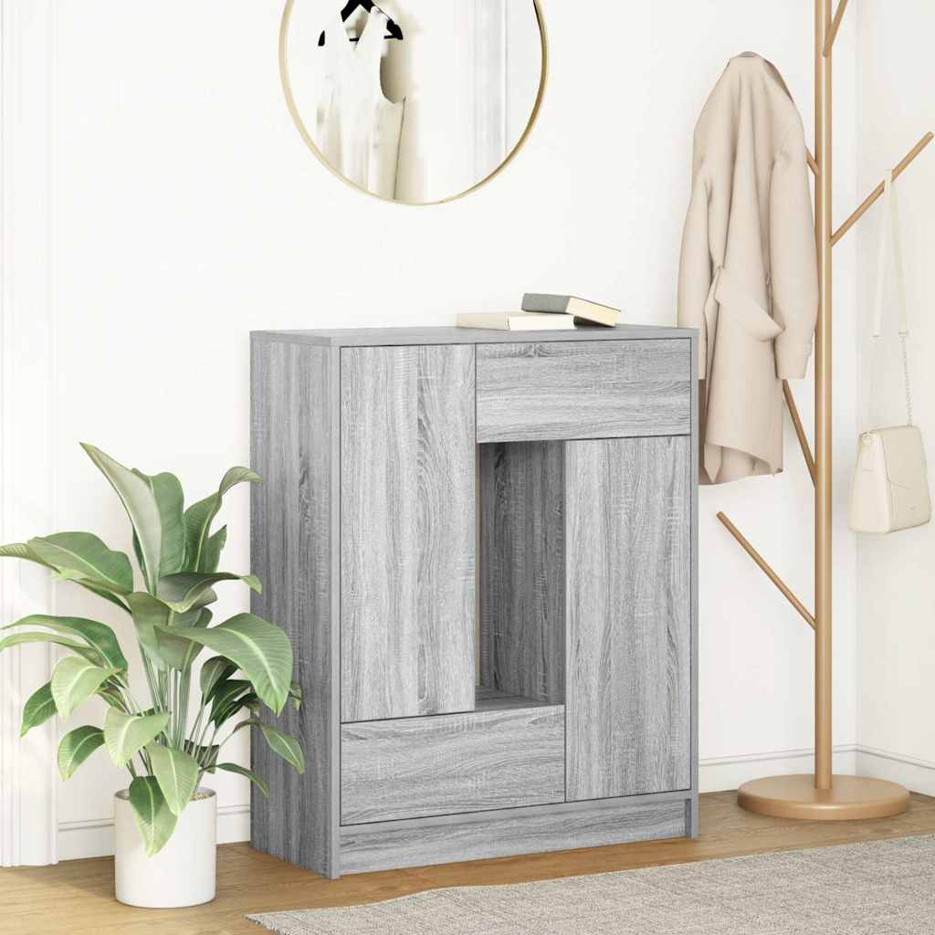 vidaXL Dressoir met lades en deuren 73x31x90 cm oud hout - Aashly