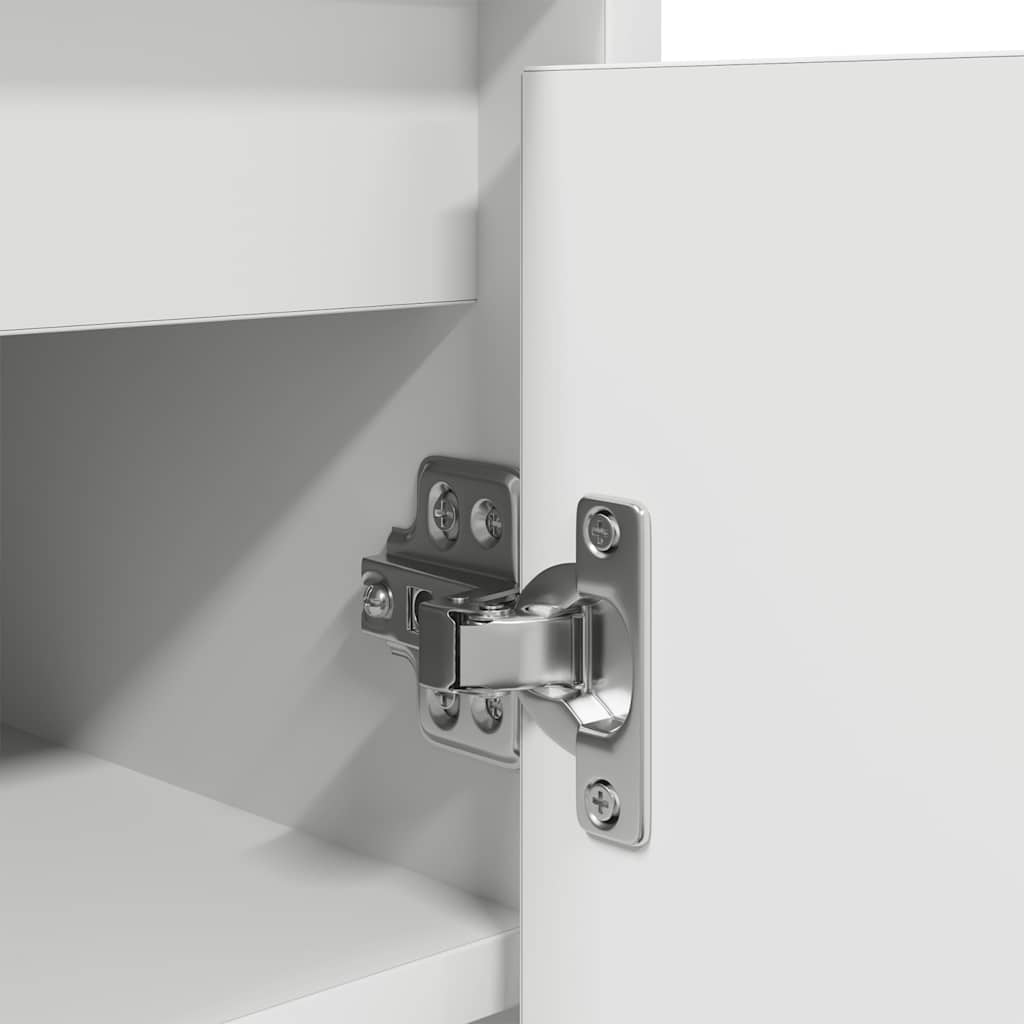 vidaXL Schoenenkast 29,5x34x76 cm bewerkt hout wit