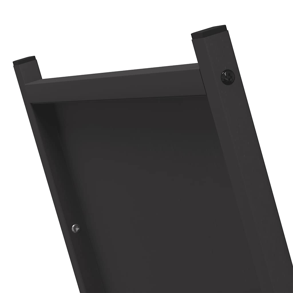 vidaXL Brandhoutrek 69,5x35x81 cm koudgewalst staal antracietkleurig - Aashly