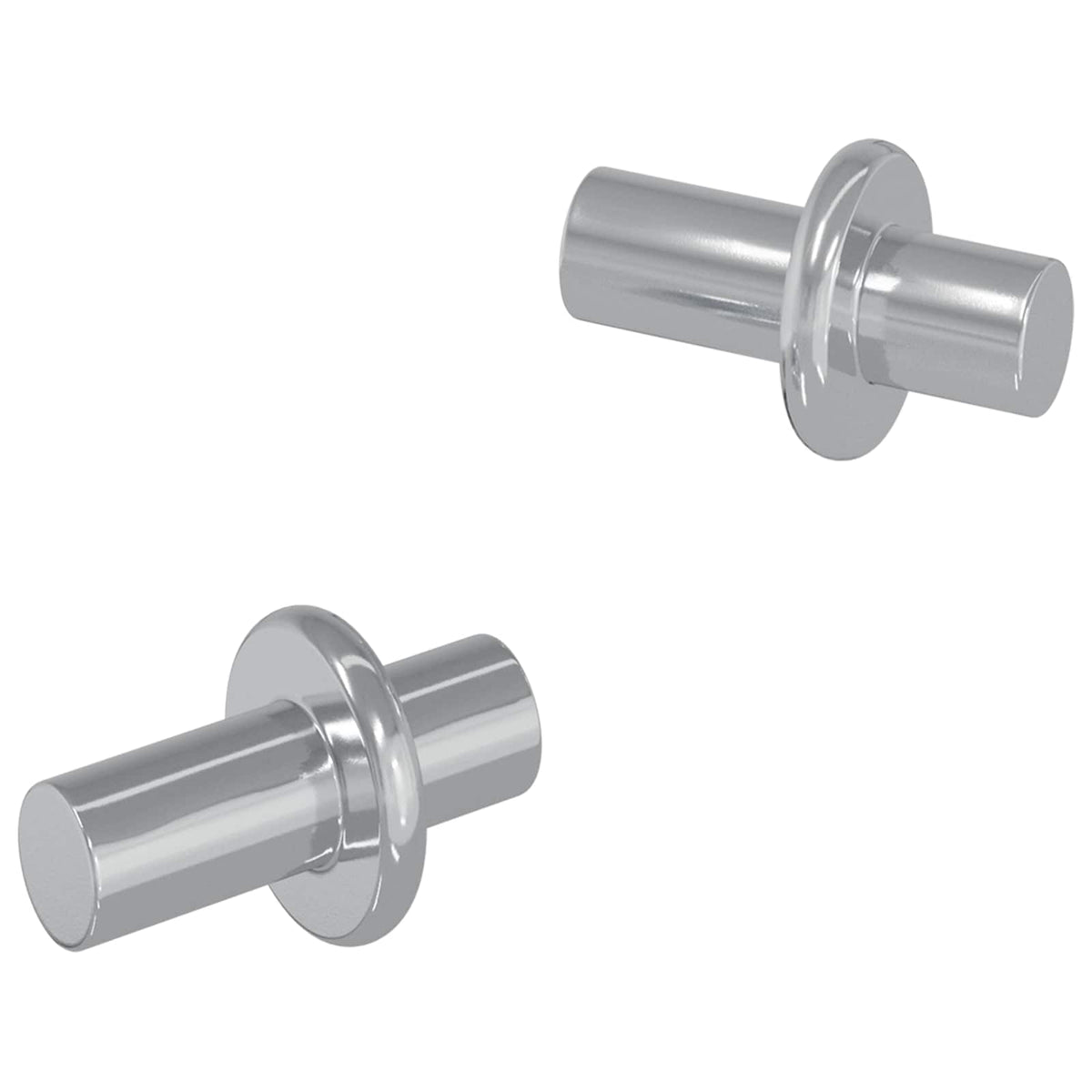 vidaXL Plankhaak Effen 2 pcs Zilver 8,6 x 8,6 x 14,6 mm Staal