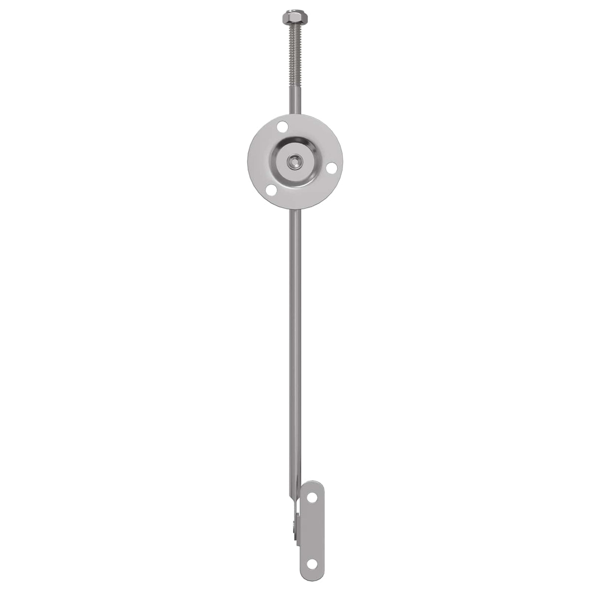 vidaXL Gasveer 2 pcs Zilver 190 mm IJzer