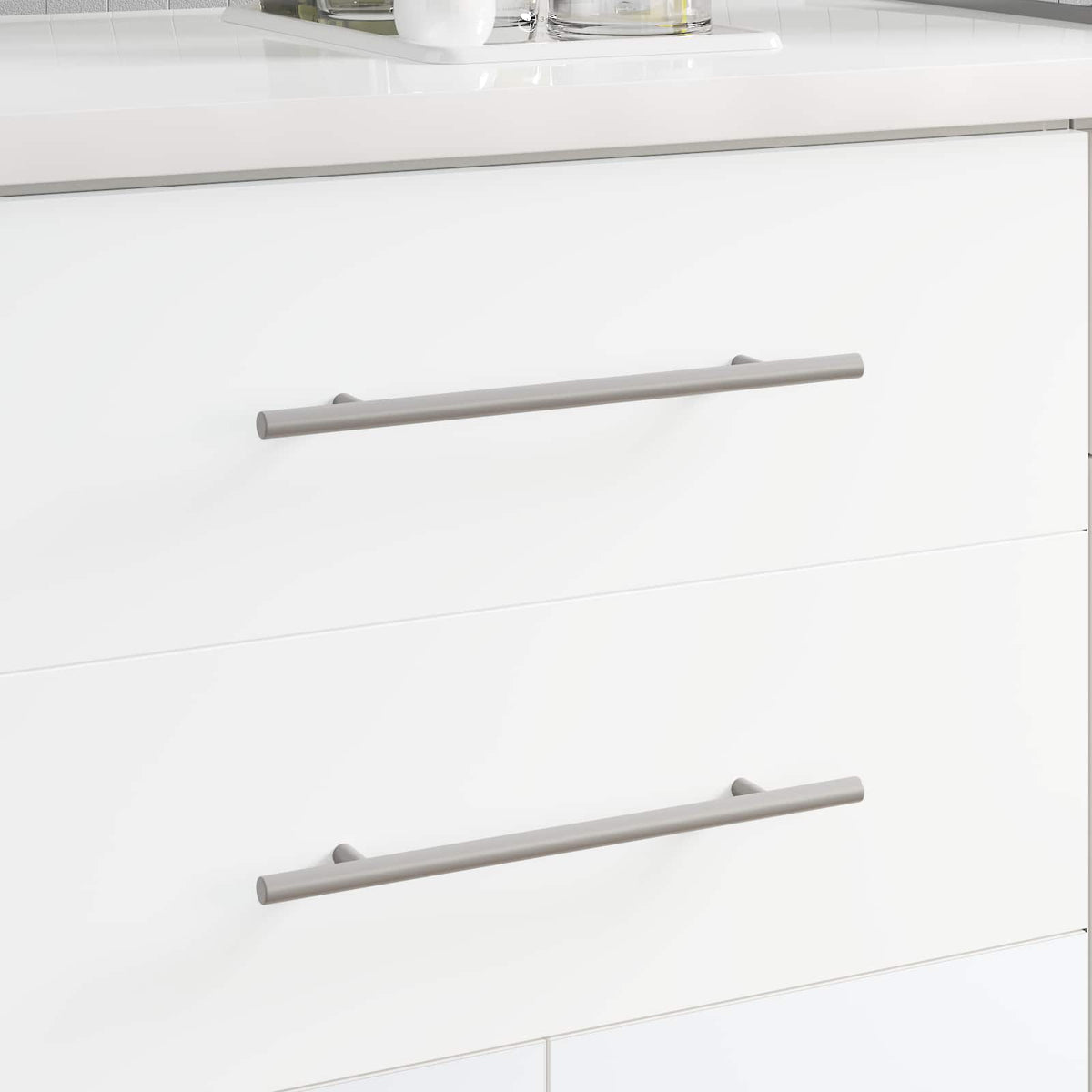 vidaXL Kasthandgreep 2 pcs Zilver 300 mm Roestvrij staal