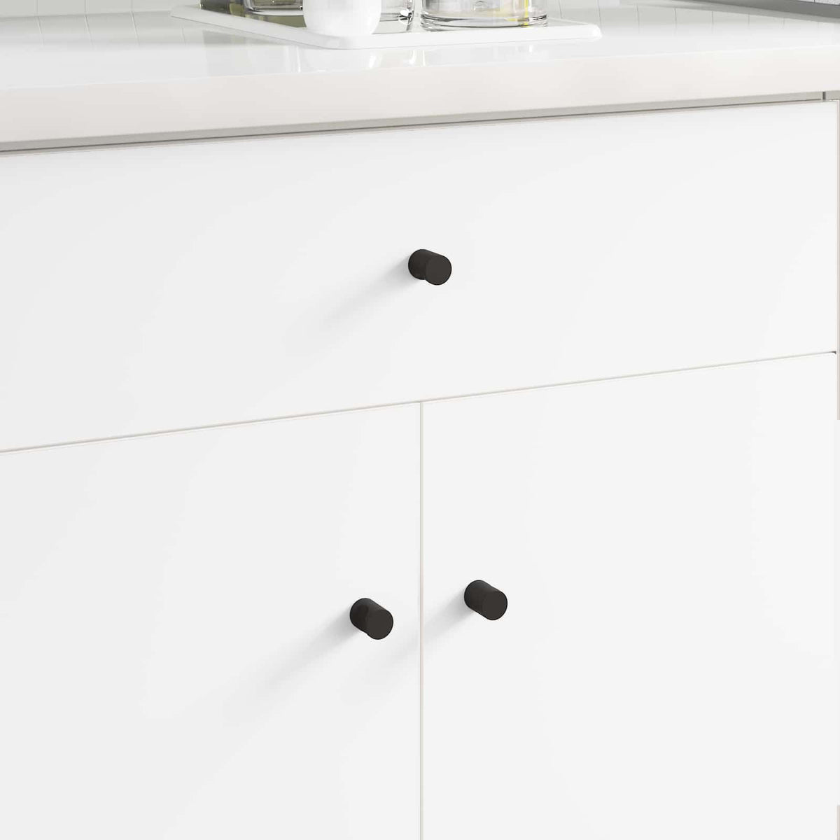 vidaXL Kastknoppen 2 pcs Zwart M4 x 12 mm IJzer