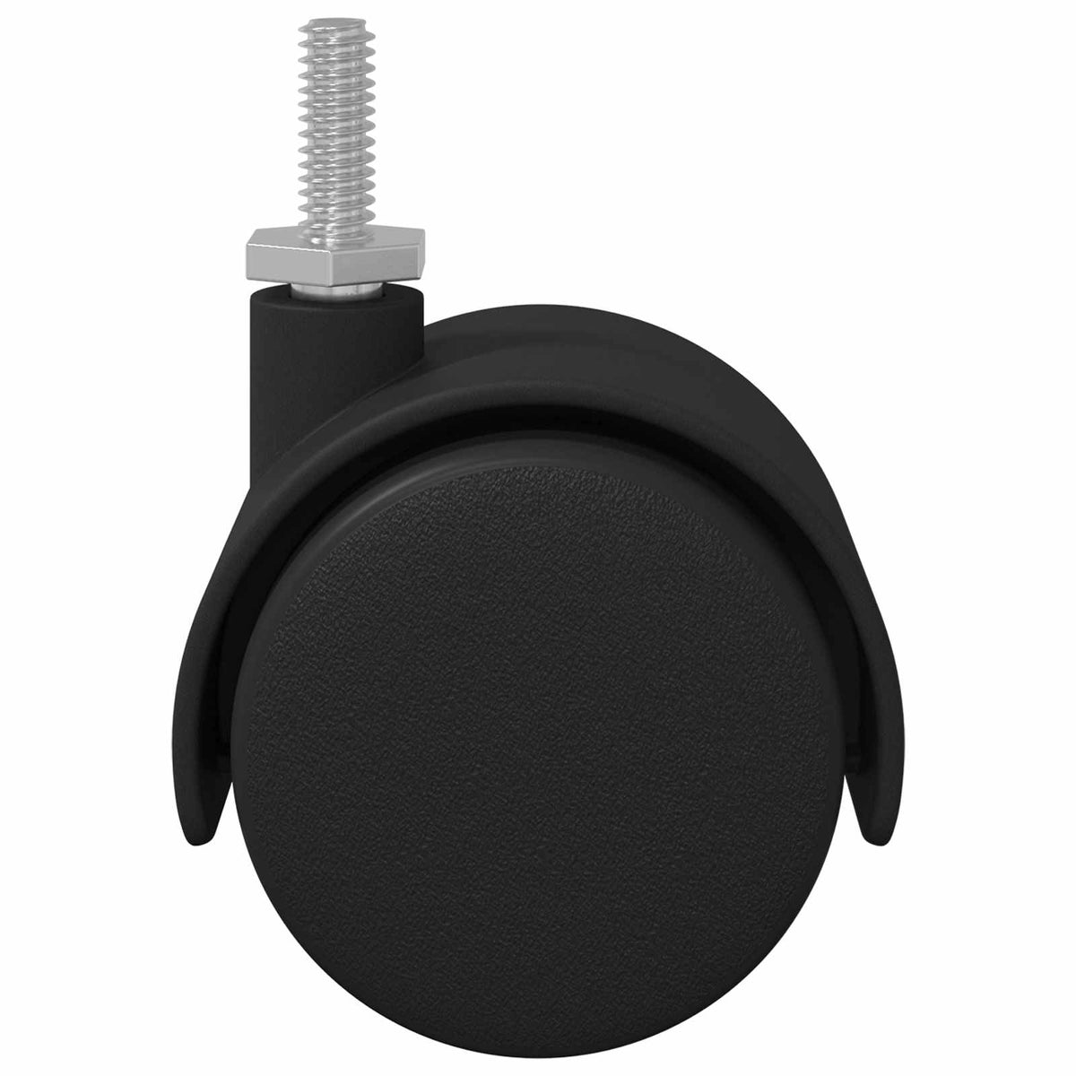 vidaXL Wielen 2 pcs Zwart 40,1 x 40,1 x 37,8 mm PP en IJzer