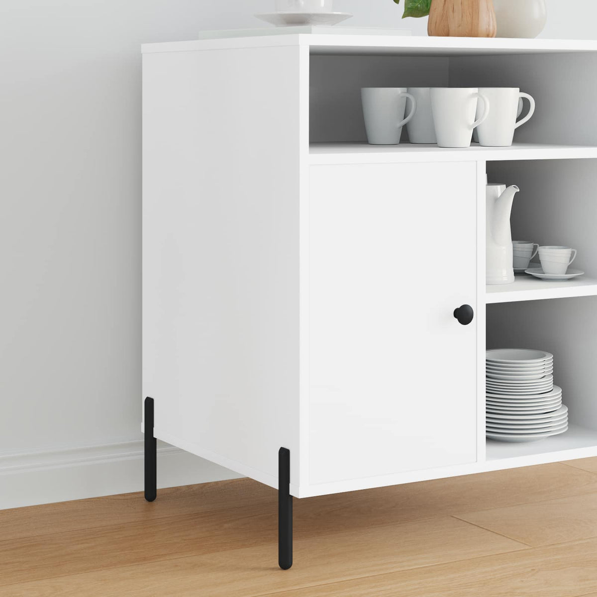 vidaXL Meubelpoten 2 pcs Zwart 0 IJzer
