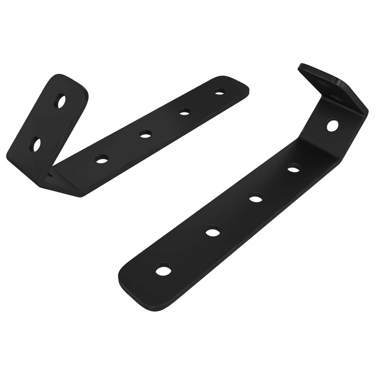 vidaXL Haken 2 pcs Zwart M5 x 110 mm IJzer
