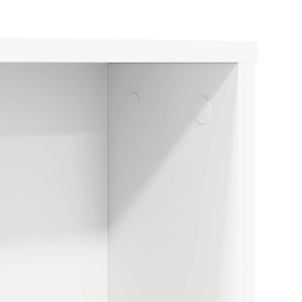 vidaXL Bureau met plank met opslag Wit 91 x 50 x 149 cm Bewerkt hout