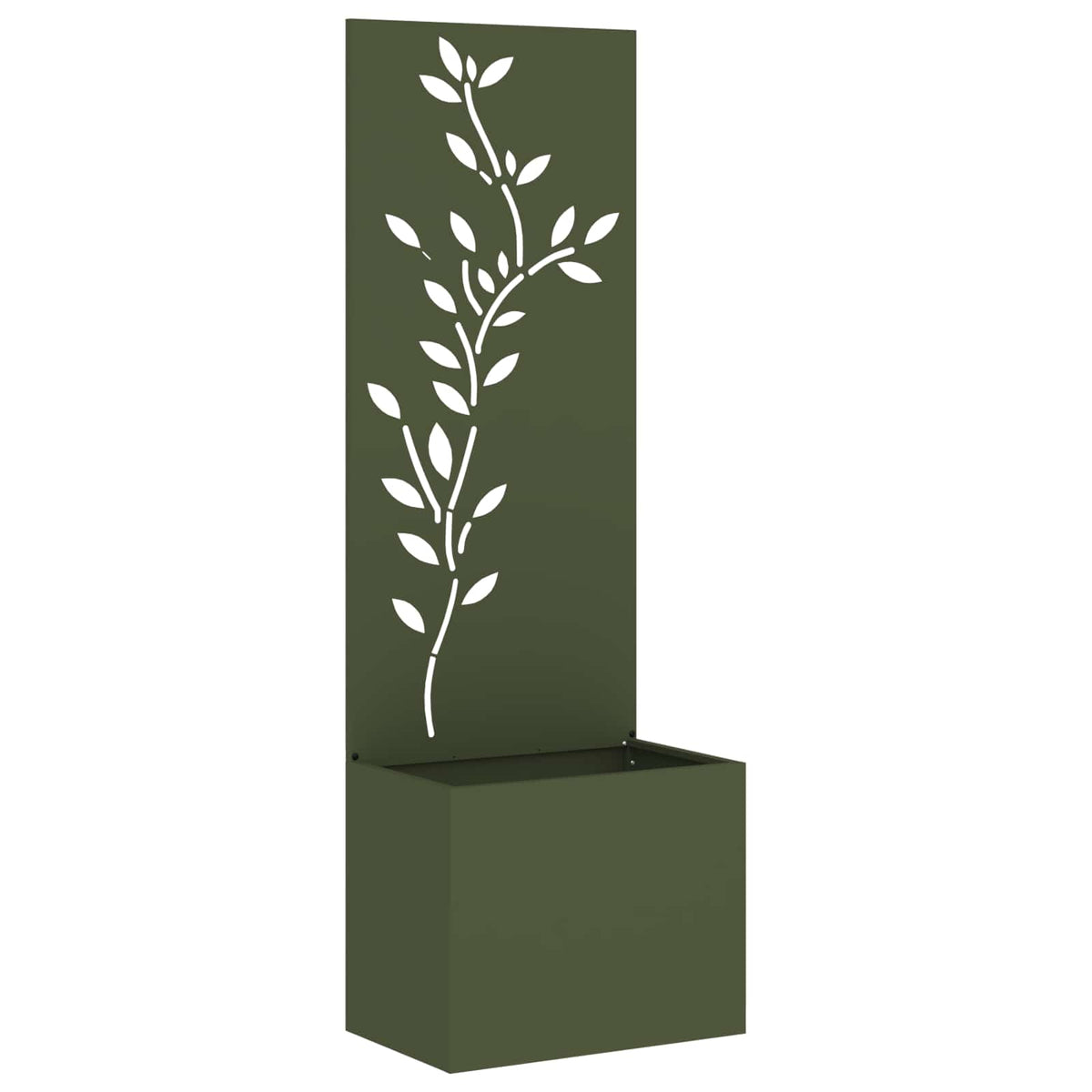 vidaXL Tuinplant met Decoratief Paneel Zwart 32 x 140 cm