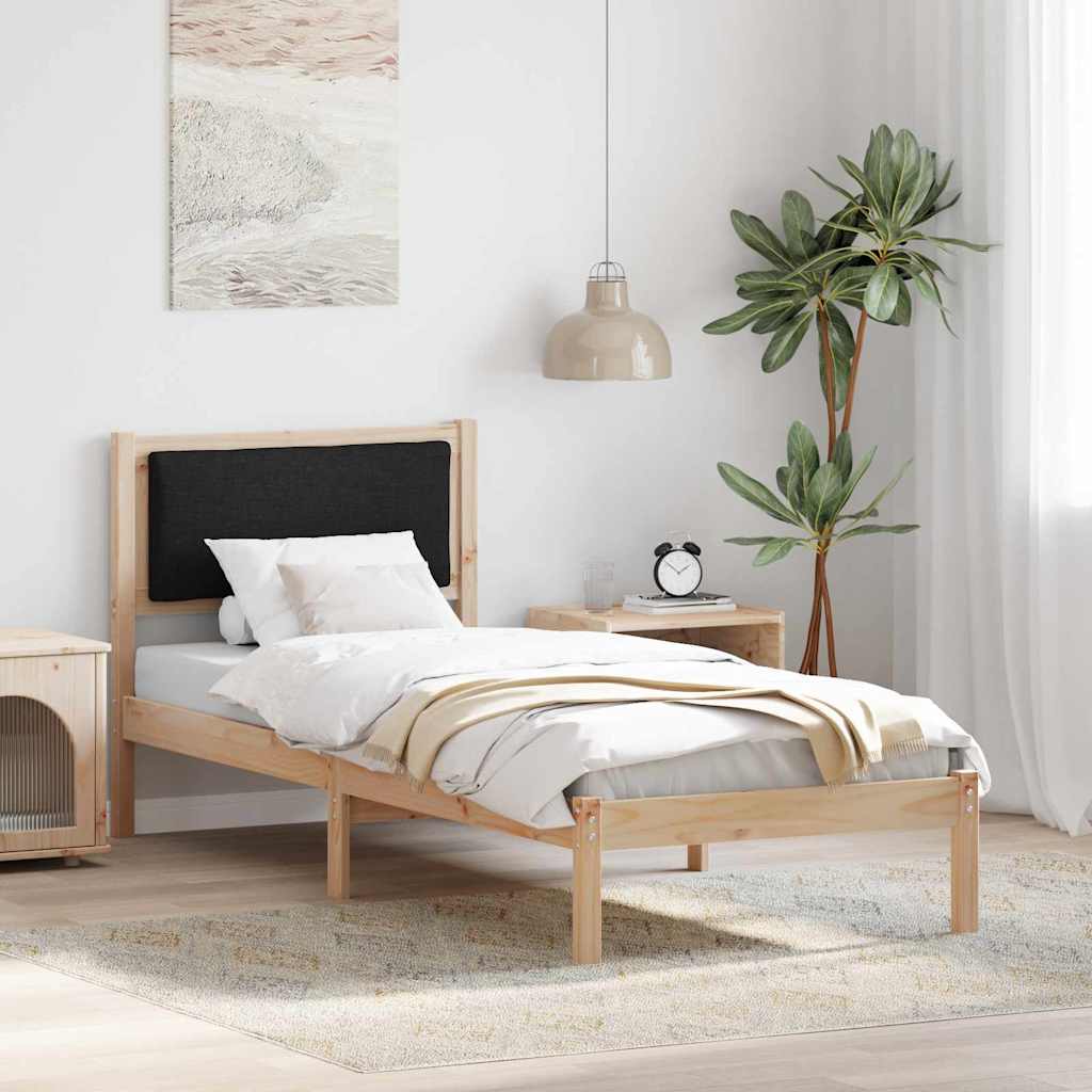vidaXL Bedframe Lichtgrijs 200 x 200 cm Massief grenenhout