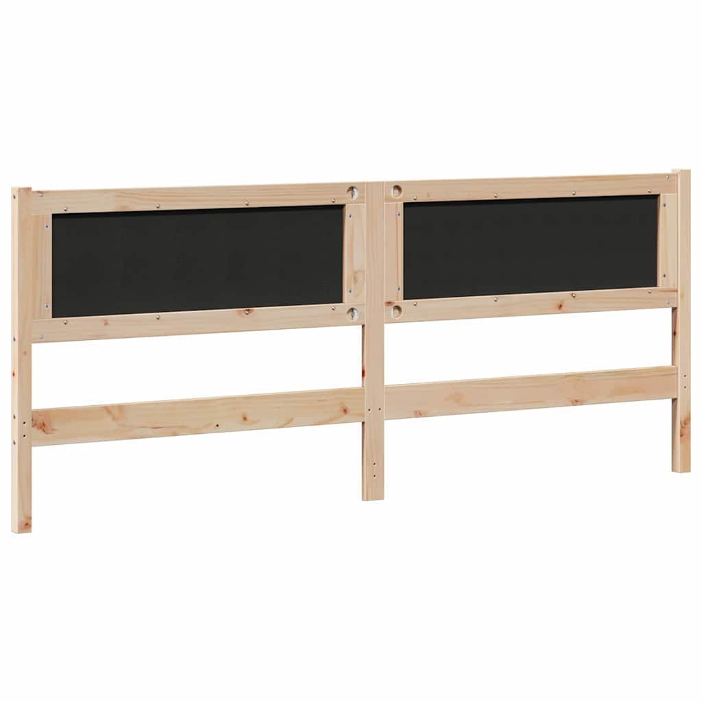 vidaXL Hoofdbord Anders Bruin 200 cm Massief grenenhout