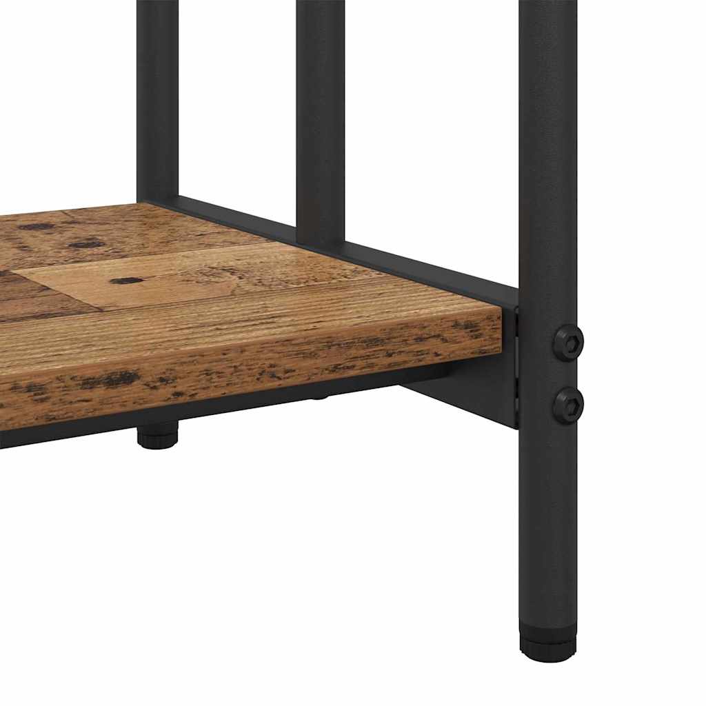 vidaXL Kledingrek Gerookt eiken 90 x 30 x 100,5 cm Bewerkt hout