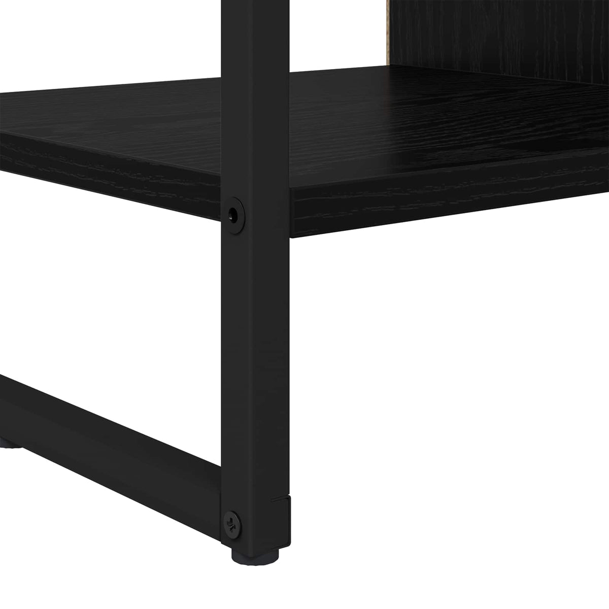 vidaXL Bijzetkast Zwart Eiken 96.5 x 30 x 75 cm Bewerkt hout