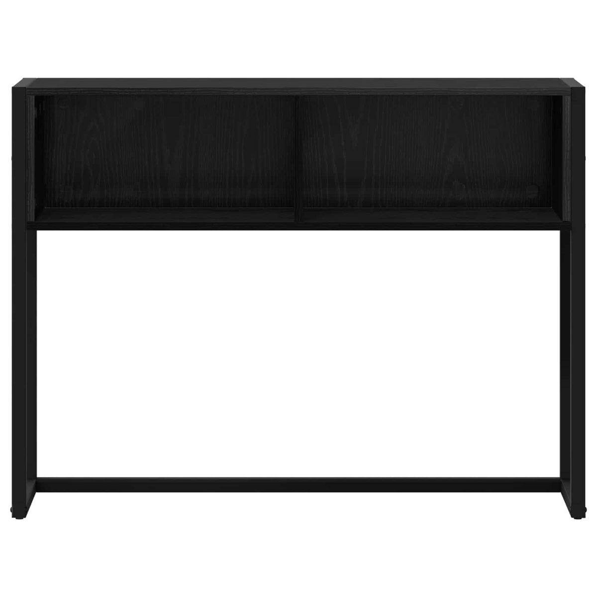 vidaXL Bijzettafel Zwart Eiken 100 x 36 x 75 cm Bewerkt hout