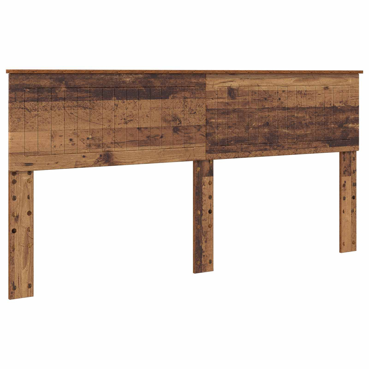 vidaXL Hoofdbord met hoofdeinde Wit 200 cm Bewerkt hout