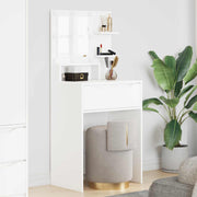 vidaXL Slaapkamer Kaptafels Wit 80 x 39,6 x 135 cm Bewerkt hout