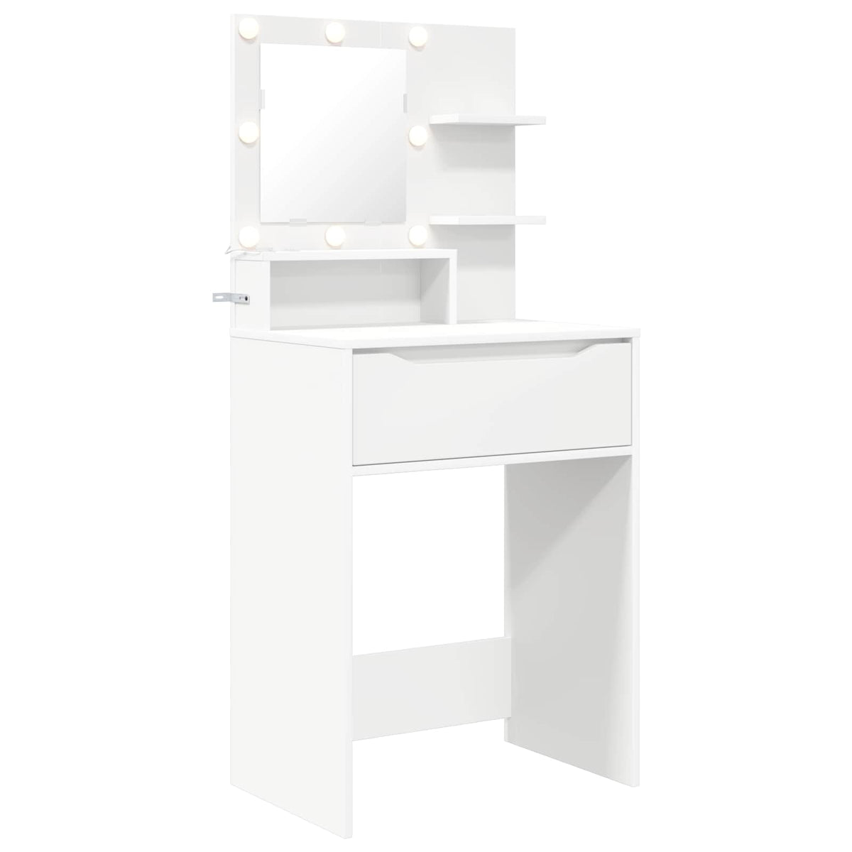 vidaXL Slaapkamer Kaptafels Wit 80 x 39,6 x 135 cm Bewerkt hout