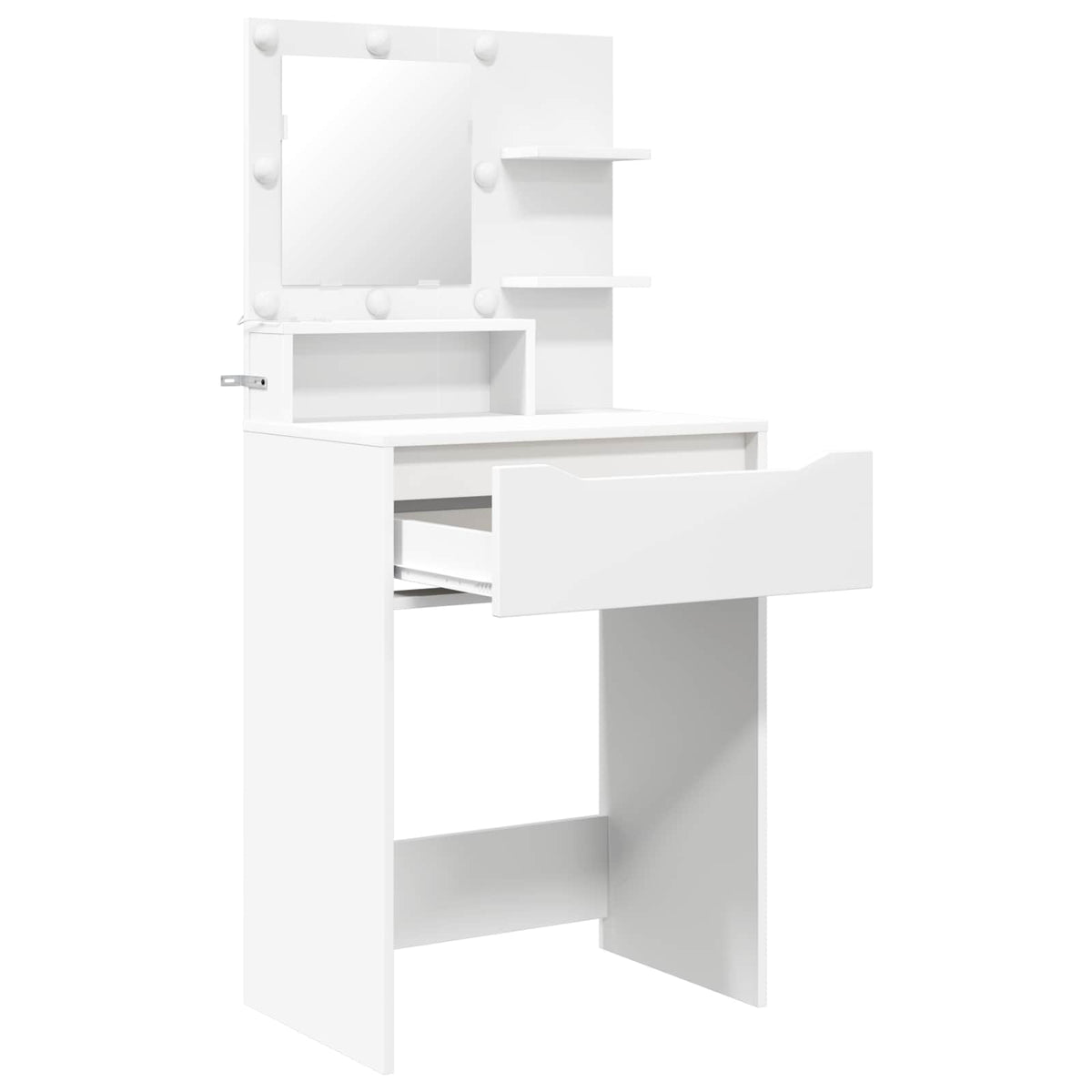 vidaXL Slaapkamer Kaptafels Wit 80 x 39,6 x 135 cm Bewerkt hout