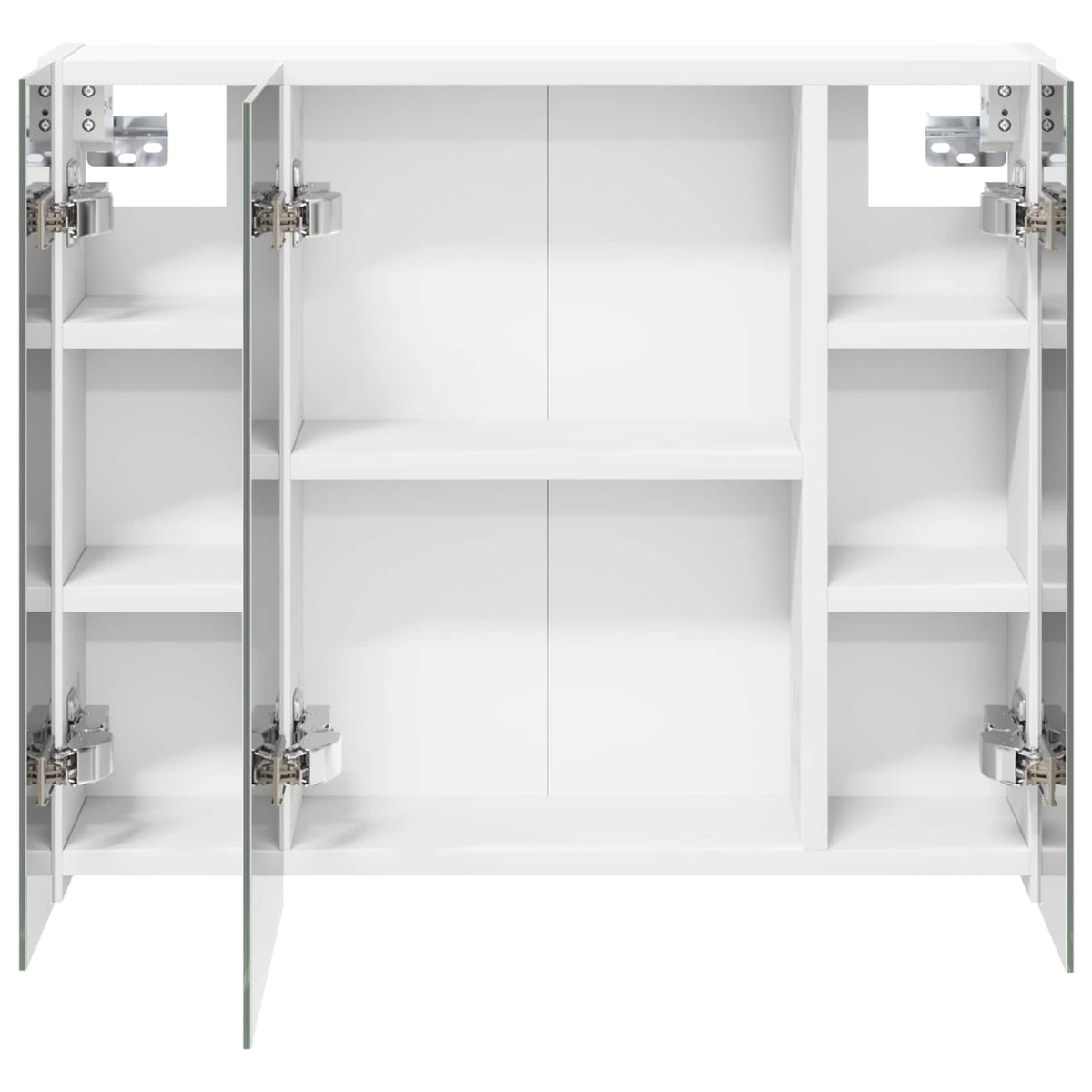 vidaXL Badkamer spiegelkast voor Wit 60 x 14,5 x 50 cm Bewerkt hout