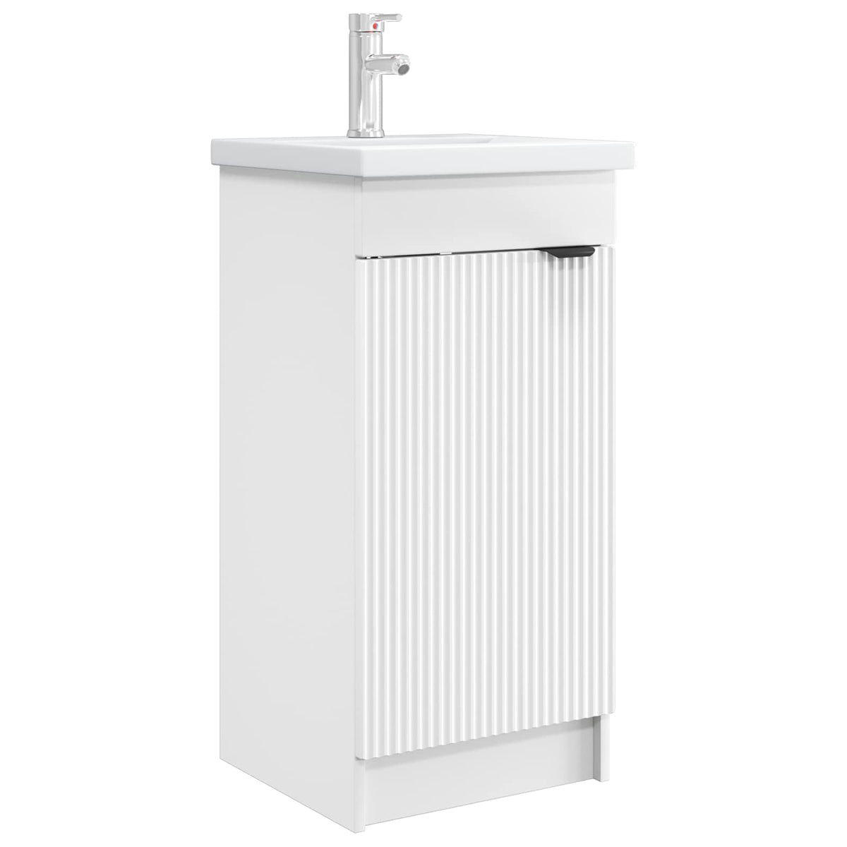 vidaXL Badkamermeubelset Wit 56 x 37,5 x 81 cm Bewerkt hout