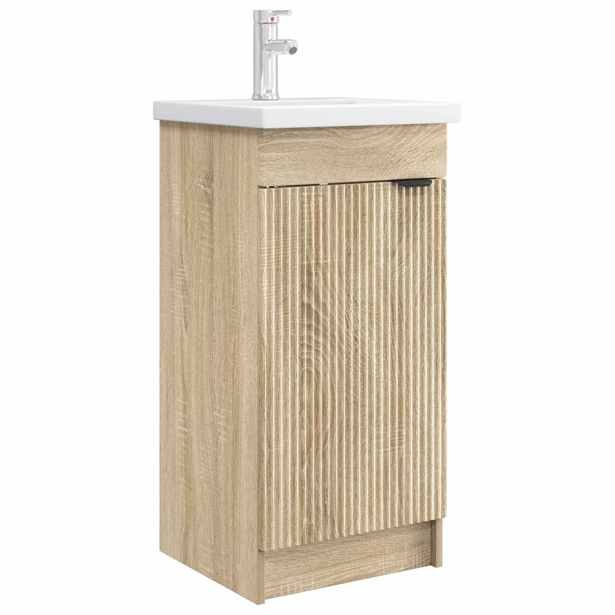 vidaXL Badkamermeubelset Wit 56 x 37,5 x 81 cm Bewerkt hout