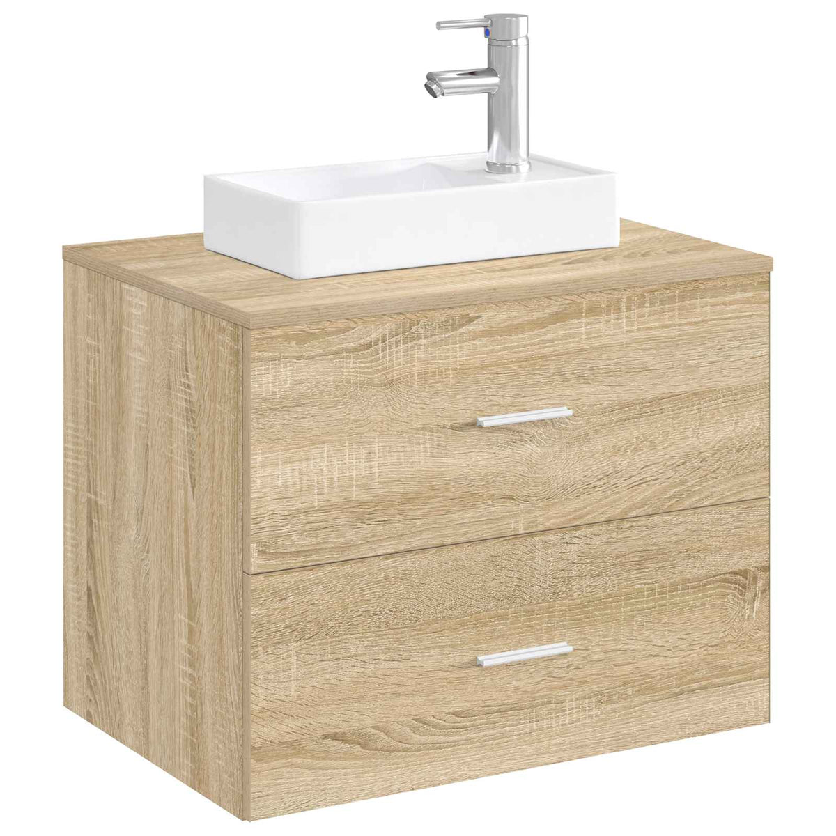 vidaXL Badkamer Waskom Chroom 40,5 x 22,5 x 11,5 cm Metaal