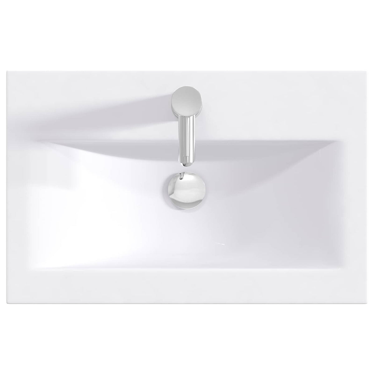 vidaXL Badkamer Waskom Chroom 61 x 40 x 16,5 cm Metaal