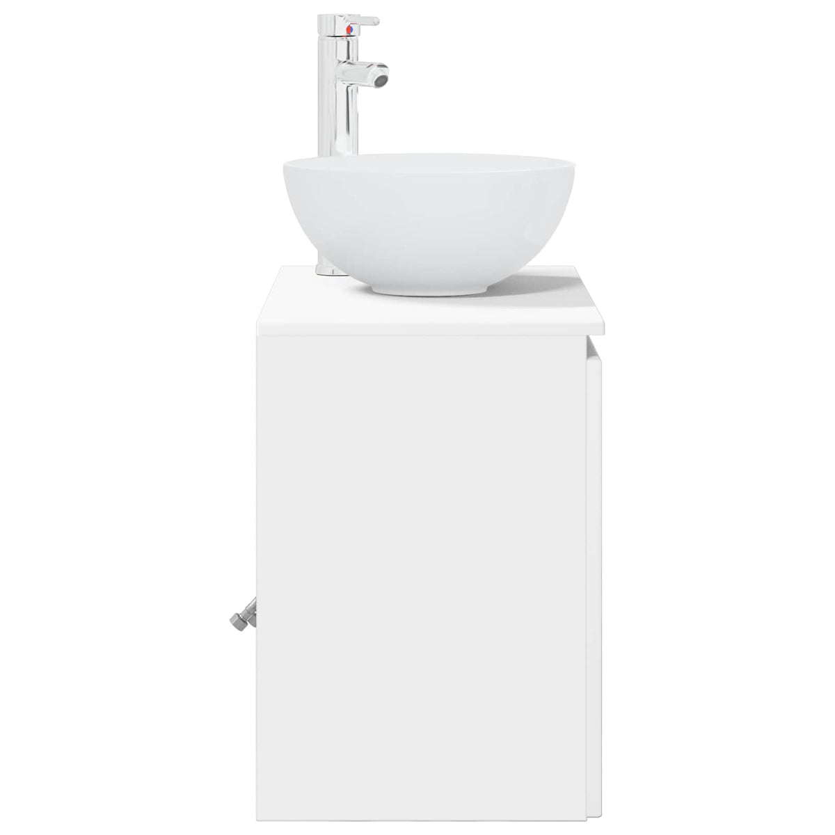 vidaXL Wandgemonteerde wastafelmeubel Wit 49,5 x 35 x 63 cm