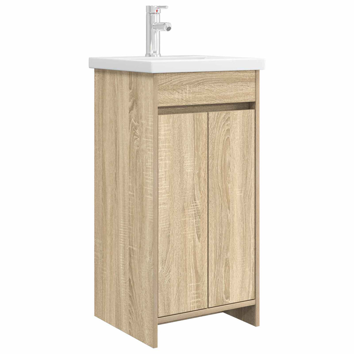 vidaXL Badkamermeubelset Wit 61 x 40 x 84,5 cm Bewerkt hout