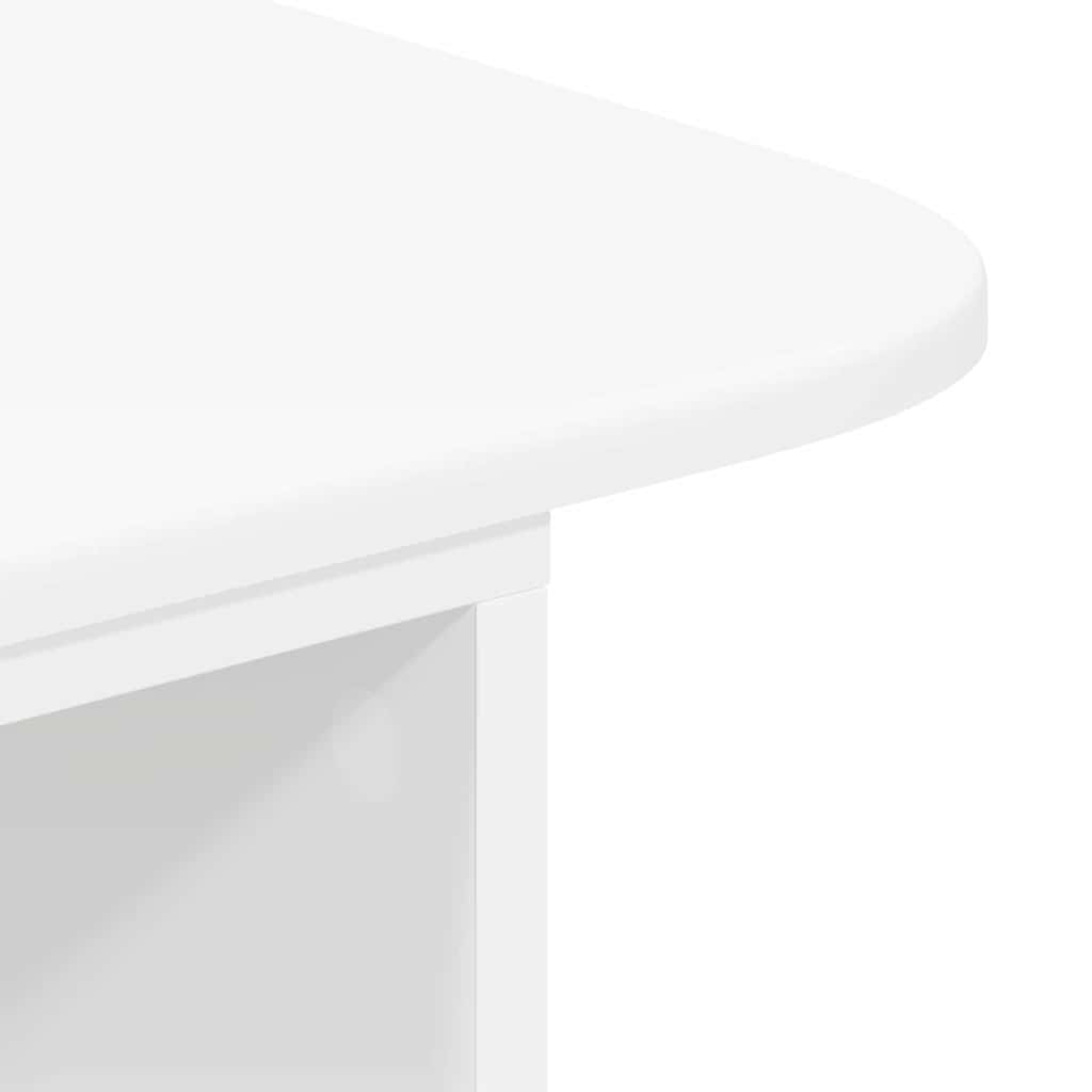 vidaXL Wandtafel Wit 93 x 40 x 75 cm Bewerkt hout
