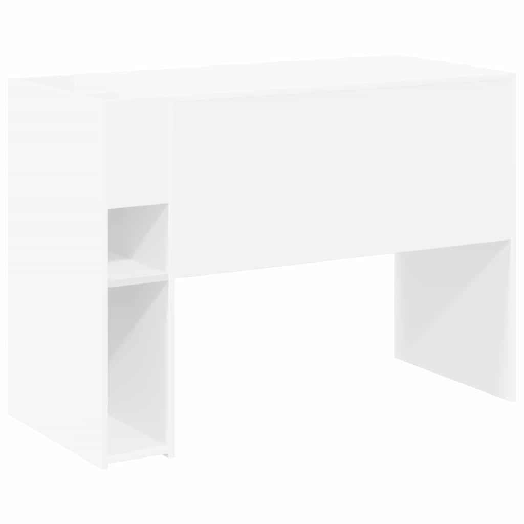 vidaXL Bureau Wit 109 x 50 x 78 cm Bewerkt hout