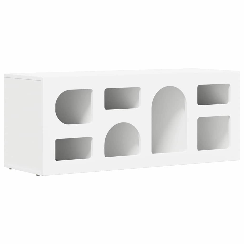 vidaXL TV-kast Wit 100 x 35 x 40 cm Bewerkt hout